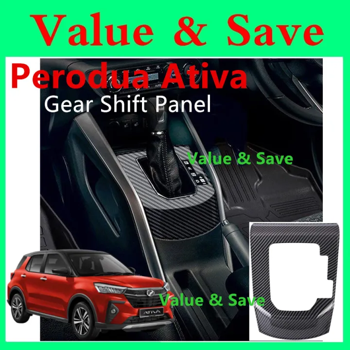Perodua Ativa Center Gear Cover Interior Inner Gear Shift Cover Panel Frame Car Accessories Trim Carbon New Toyota Raize Shift Panel Cover Designer Interior Panel Custom Parts Accessories Lazada