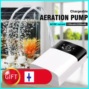 Aquarium Air Pump Battery Operated Aerator Pump Rechargeable