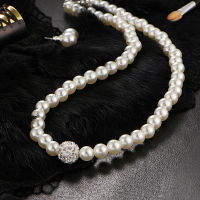 (ร้อน) canpel แฟชั่น VINTAGE สตรีเจ้าสาวงานแต่งงานชุดเครื่องประดับ Rhinestone faux Pearl สร้อยคอสร้อยข้อมือต่างหูงานแต่งงาน Jewelry