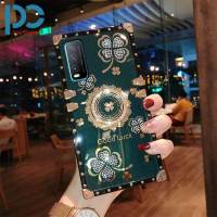 Sparkling Lucky สำหรับ VIVO V23E 5G / V20 / V2025 / V20 SE / V2022 / V20 Pro/ X50 / X50 Pro / X60 / X60 Pro / V17 / V19 Neo Luxury Soft Case + ขาตั้งแบบยืน