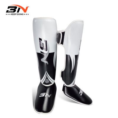 BN MMA Boxing Muay Thai Shin Guards Kickboxing Leg Support Shield Equipment Karate Ankle Foot Protection DEO