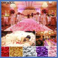 OWMXZL 200 /500/ 1000PCS สีสัน DIY ตกแต่งโต๊ะ Confetti ดอกไม้ประดิษฐ์ กลีบกุหลาบไหม อุปกรณ์พรม ตกแต่งงานแต่งงาน