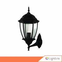 NEW** โปรโมชั่น Lighttrio โคมไฟติดผนังอลูมิเนียม Classic Lamp ไฟอาคาร ไฟภายนอก ไฟทางเดิน รุ่น O-0179W - สีดำ (ไม่รวมหลอดไฟ) พร้อมส่งค่า หลอด ไฟ หลอดไฟตกแต่ง หลอดไฟบ้าน หลอดไฟพลังแดด