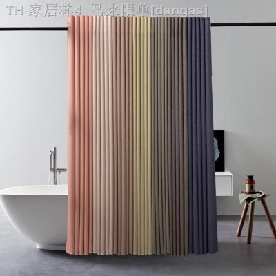 【CW】✕  Lmitation and Mildew Proof Shower Curtain Pink Thickened Anti-Mold Perforated Partition