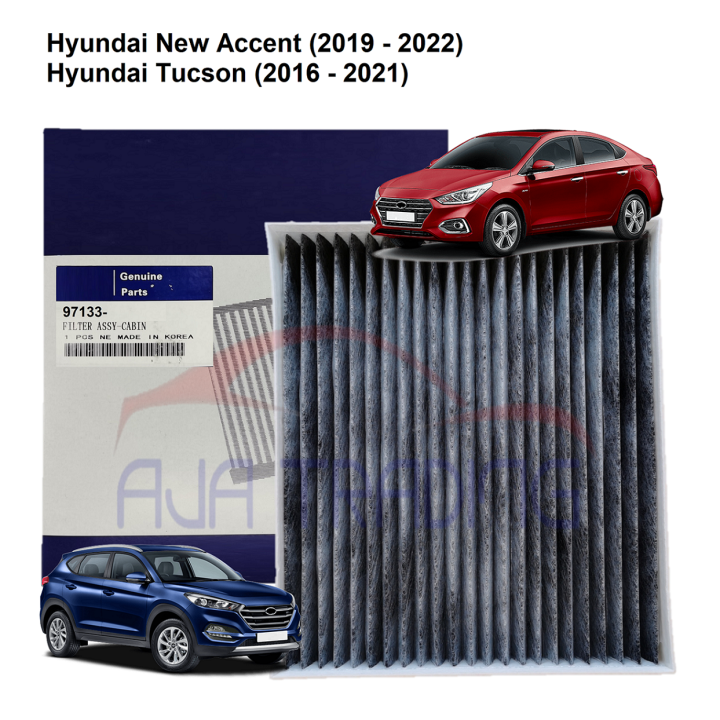 Charcoal AC Cabin Filter for Hyundai New Accent (2019 - 2022), Hyundai ...