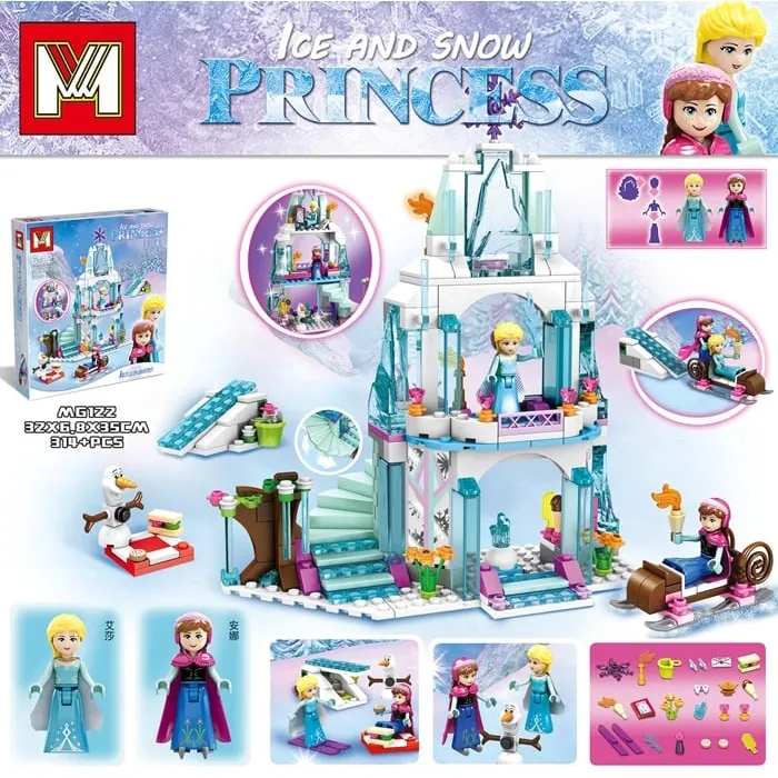 lego elsa castle