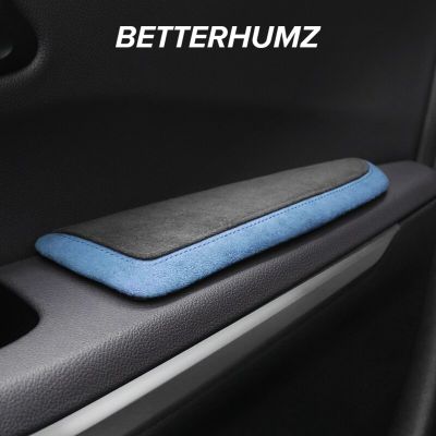 For Tesla Model 3 2017-2022 Model Y Alcantara Soft Car Door Side Armrest Elbow Pad Support Cushion Auto Interior Accessories