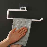 Punch-Free Rack Roll Paper Rack Hanger Plastic Wrap Storage Rack Toilet Paper Hook Rag Holder Kitchen Special Paper Towel