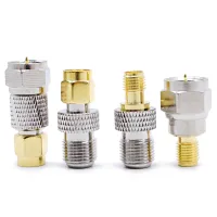 4 Patterns pure copper F Type Male Female to SMA Male Female connector RF Coaxial Coax Adapter