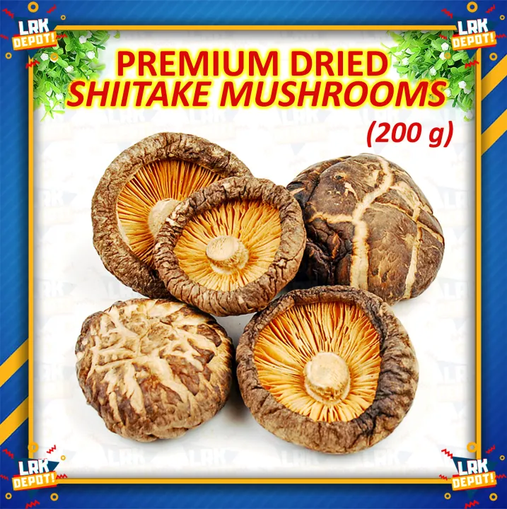 [Premium Grade] Whole Dried Shiitake Mushrooms (200g) Organic, BIG