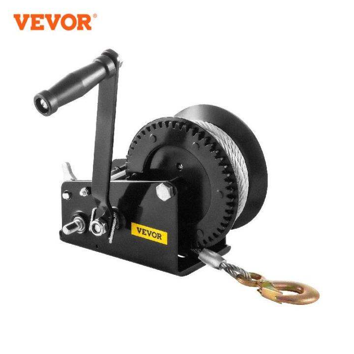 VEVOR Hand Winch 3500LBS Capacity Heavy Duty Brake Winch W/ 10M Steel
