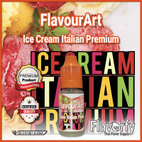 Flavour Art Ice Cream Italian Premium - กลิ่นไอศครีมอิตาเลี่ยน พรีเมี่ยม - กลิ่นผสมอาหาร - ผ่านการรับรองจาก อย. ประเทศไทย บรรจุและขายโดย Flavorfy กลิ่นผสมอาหารอเนกประสงค์ เหมาะสำหรับ ลูกอม, กัมมี่, น้ำผลไม้, เบเกอรี่, ไอศครีม, ของเหลวอื่่นๆ