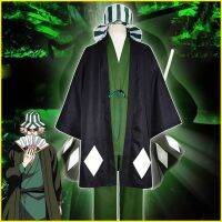 Ag BLEACH Urahara Kisuke ชุดเสื้อกิโมโน แขนยาว และกางเกงขายาว ชุดคอสเพลย์ สําหรับปาร์ตี้ฮาโลวีน