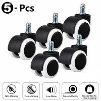 【CW】 5 Pcs 2 inch Office Wheels 360° Rotating Quiet Wear resistant Casters Dropshipping