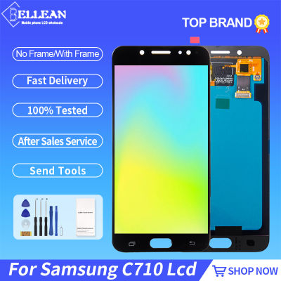 Catteny 5.5นิ้ว OLED จอแสดงผล C8สำหรับ Samsung Galaxy C710 Lcd หน้าจอสัมผัส J7 Plus C7 2017 Digitizer Assembly พร้อมเครื่องมือ