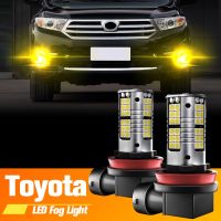 2pcs LED Fog Light Blub H11 H16 Lamp Canbus For Toyota Yaris Vitz 2006-2018 Camry 4Runner Avalon Sienna Tacoma Tundra Highlander