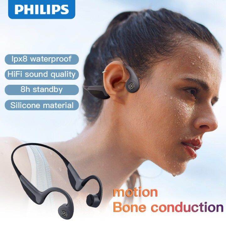 original New Philips Bone conduction 5.0 Wireless Headphone Bluetooth
