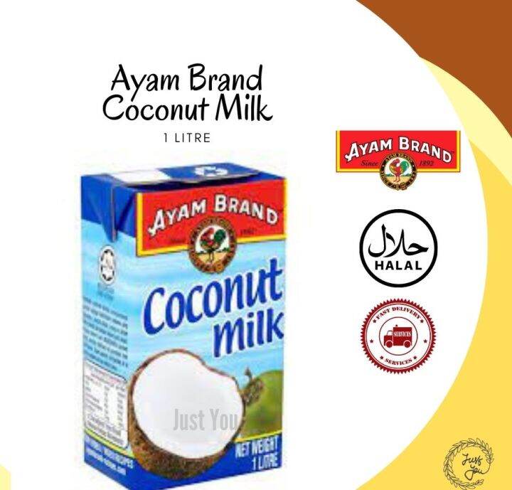 Ayam Brand Coconut Milk 1L (100 natural) Lazada