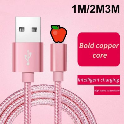 Fast Charging USB Cable For iPhone 13 12 11 Pro Max X XR XS 8 7 6s 5s Fast Data Charger USB Wire Cord Nylon-Braide Cable
