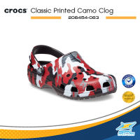 Crocs รองเท้าแตะ รองเท้าแบบสวม รองเท้าลำลอง Classic Printed Camo Clog 206454-063 (1990)