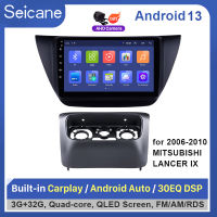 Seicane 9 นิ้ว 2.5D QLED Touch Screen Android 13.0 ระบบนำทาง GPS ในรถยนต์ชุดหูฟังสำหรับ 2006 2007 2008 2009 2010 Mitsubishi LANCER IX รองรับ 360 Panoramic DSP และ GPS 4G WIFI Bluetooth FM / AM /RDS