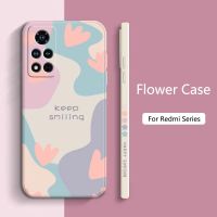 2เคสโทรศัพท์ภาพดอกไม้สำหรับ Xiaomi Redmi Note 12 11 Pro Plus เทอร์โบ5G 12 11S 10 9S Redmi 10C สีด้านเคสซิลิโคนแบบนิ่มกันกระแทก