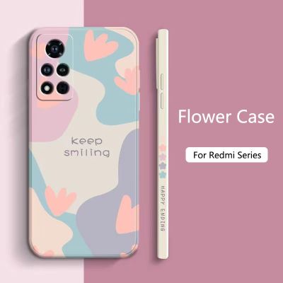 Flower Phone Case For Xiaomi Redmi Note 12 11 Pro Plus Turbo 5G 12 11S 10S 10 9S Redmi 10C Shockproof Matte Soft Silicone Cover