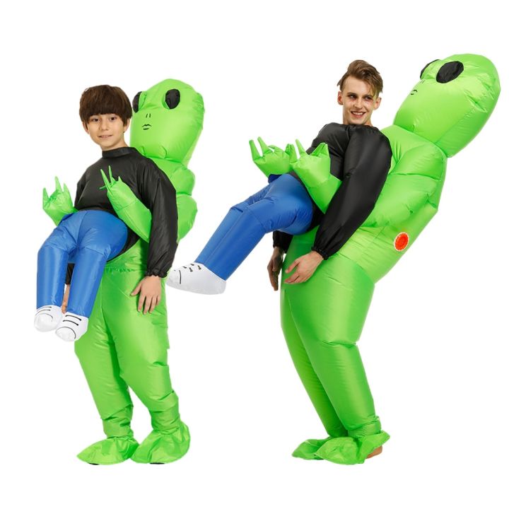 Adult Alien Inflatable Costume Kids Party Cosplay Costume Funny Suit Anime Fancy  Dress Halloween Costume For Woman 