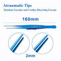 คีมหลอดเลือดคีมหัวใจ Dissecting คีม Microsurgical ไทเทเนียมคีมเครื่องมือ