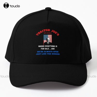 Traitor Joes Traitor Joes Joe Biden Sucks Not My President Baseball Cap Trucker Hats Women Denim Color Cotton Denim Caps&nbsp;Cartoon