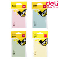 Deli กระดาษโน๊ตกาว 100 แผ่น *แพ็ค 12 ชิ้น* Sticky Note A01402 76 x 101 mm กระดาษโน๊ตกาว โพสต์อิทโน๊ต โพสต์อิทโน๊ตแฟนซี กระดาษโน๊ตกาวแฟนซี กระดาษโน๊ตกาว