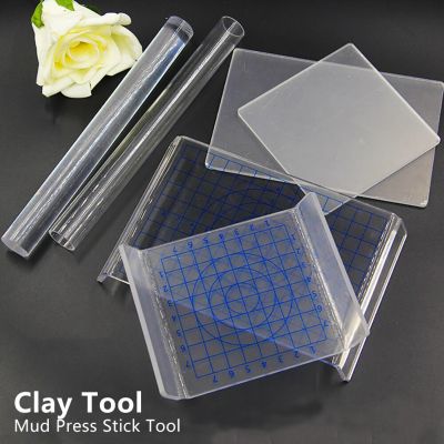 Clay Tool Mud Press Stick Tool Modeling Tool Acrylic Clay Roller Paper Clay Soft Plasticine Drawing Slime Polymer Children Toys Picture Hangers Hooks