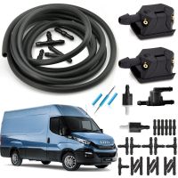 ZZOOI Windshield Windscreen Washer Wiper Blade Water Spray Jets Nozzles For Iveco Daily Van EcoDaily EuroCargo Trakker S-Way Truck Cab