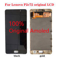 100 Asal Amoled LCD Paparan Skrin เซนต์ UH Digitizer Perhimpunan dengan Bingkai สำหรับ P2 P2c72 P2a 42แผงเซ็นเซอร์ Efon