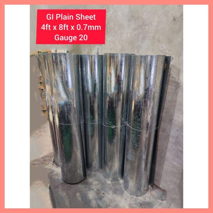 Plain Sheet Liso Galvanized 07 X 4ft X 8ft Galvanized Metal Sheet Gauge 20 Lazada Ph 6699