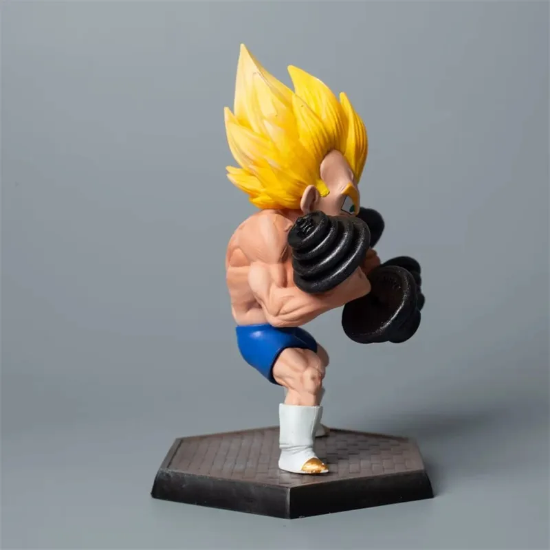 Dragon ball z muscle fitness filho gohan vegeta super saiyan figura de ação  son goku anime estatueta pvc modelo brinquedo chirstmas presente