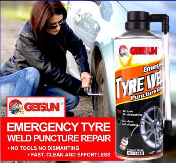 getsun-tyre-weld-450ml-สเปรย์ปะยาง-อุปกรณ์ปะยาง-พร้อมเติมลมยางฉุกเฉิน-ที่ปะยางรถยน-ที่ปะยางรถ-ที่ปะยางรถมอไซ-จักรยานสเปย์ปะยางเติมลม