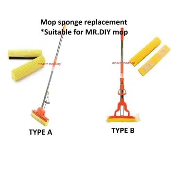 Kitchen + Home PVA Sponge Mop Refills - Set of 3 Foam Rubber Mop Head  Replacement