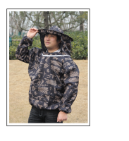 ป้องกันผึ้ง Coat Bee เครื่องมือชุดคนเลี้ยงผึ้งทั้งชุดพิเศษ Breathable Beehive หนา Camouflage ป้องกันผึ้งหมวกครึ่งป้องกันผึ้งชุด