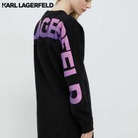 KARL LAGERFELD - BIG LOGO SWEAT DRESS 230W1355 ชุดเดรส