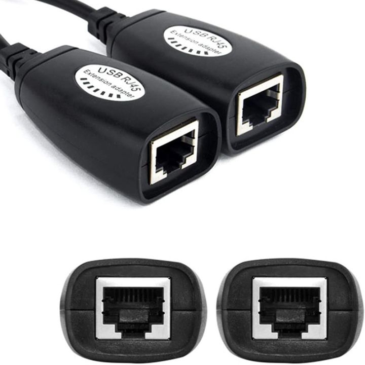 4x-usb-to-rj45-rj-45-lan-cable-extension-adapter-extender-usb-to-network-port-signal-amplifier