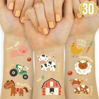 【hot】❄☃❦  Supplies Temporary Tattoos Kids Stickers Barnyard Animals Petting Zoo Tractor Trailer Sheep