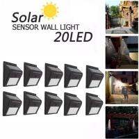 Solar motion sensor light ไฟติดผนังโซล่าเซลล์พลังงานแสงอาทิตย์ 20 LED 10ชิ้น