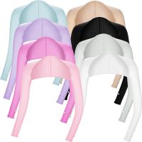 Summer Ice silk Sun UV Protection Hand Cover Cooling One Piece Long Sleeved Outdoor Running Cycling Arm Sleeves Ultra-thin Shawl