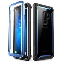 For Samsung Galaxy S9 Plus Case 2018 Release i-Blason Ares Full-Body Rugged Clear Bumper Case with Built-in Screen Protector