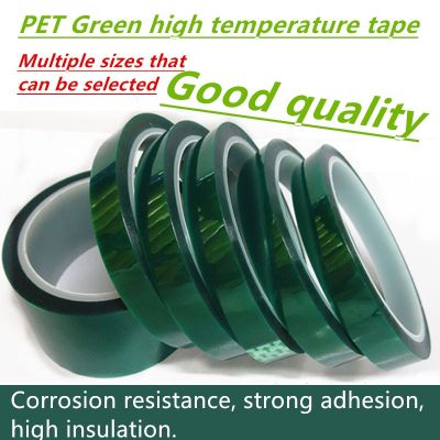 HOT Heat-resistant PET High Temperature Green Masking Shielding Tape for PCB Solder Plating Insulation Protection 5PCS/LOT