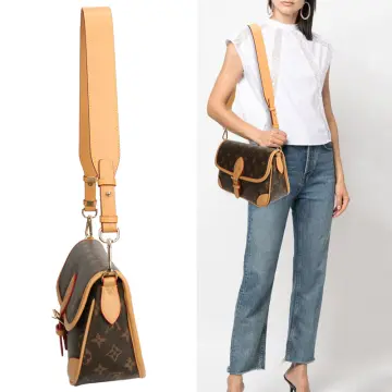 DGAZ Vachetta Leather Adjustable Crossbody Strap for Speedy bag with G