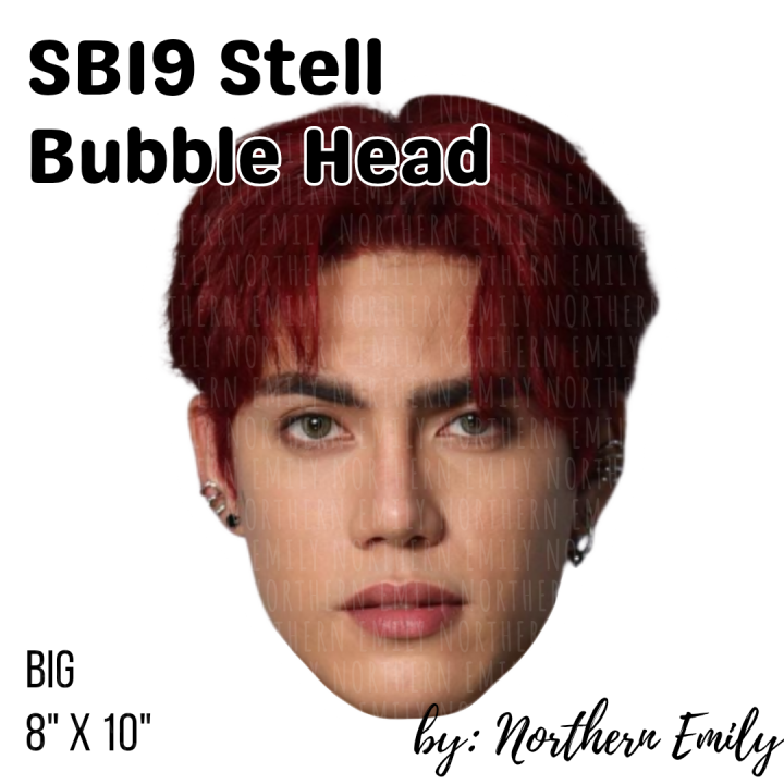 SB19 Stell Photo Bubble Head 1 piece Glossy ATIN Mahalima SB19 Merch ...