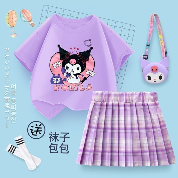 ready-girls-jk-uniform-skirt-genuine-summer-2023-new-short-sleeved-kulomi-childrens-pleated-skirt-suit-summer-elementary-school-students