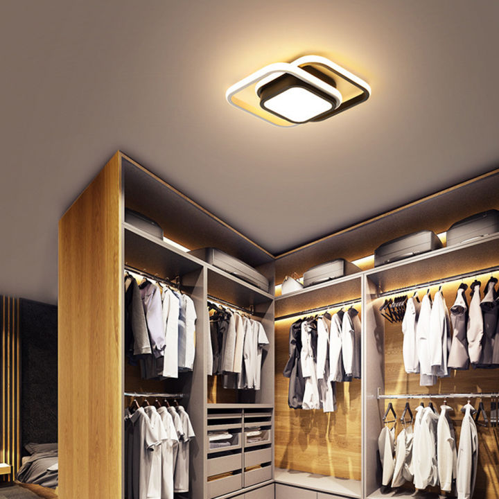 zir-ไฟติดเพดาน-led-แหวน2ตารางเมตรโคมไฟติดเพดานทันสมัยตัวยึดไฟโคมไฟระย้าบ้านสำหรับห้องโถงระเบียงห้องนอนห้องครัวสำนักงาน